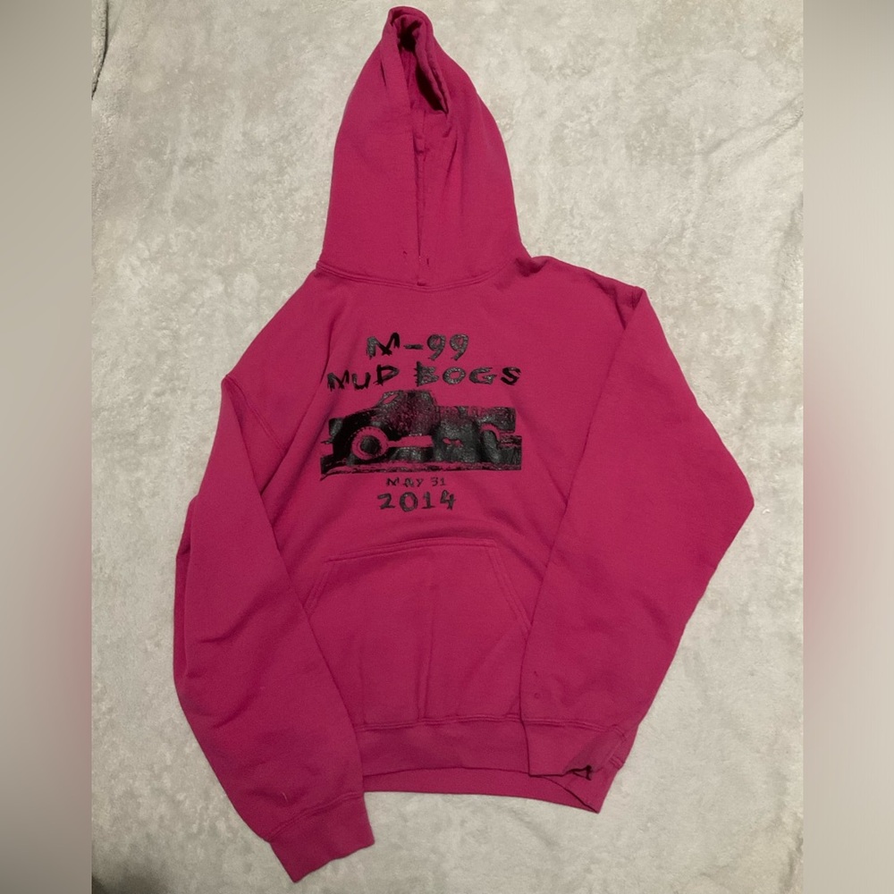 Pink M-99 Mud Boss hoodie.